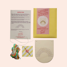 Load image into Gallery viewer, Small Rainbow Banner Embroidery Board Kit