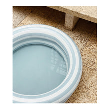 Load image into Gallery viewer, Leonore Pool - Stripe: Sea blue/creme de la creme
