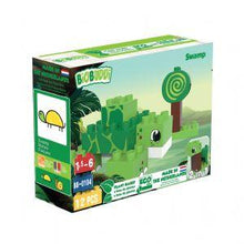 Load image into Gallery viewer, BiOBUDDi - Swamp Turtle/Snail 2 in 1 - Eco Friendly Block Set - 12 Blocks
